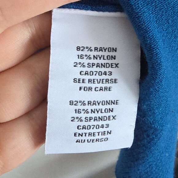 MAGASCHONI | Open Front Cardigan Navy Blue Sz XL - Picture 5 of 6